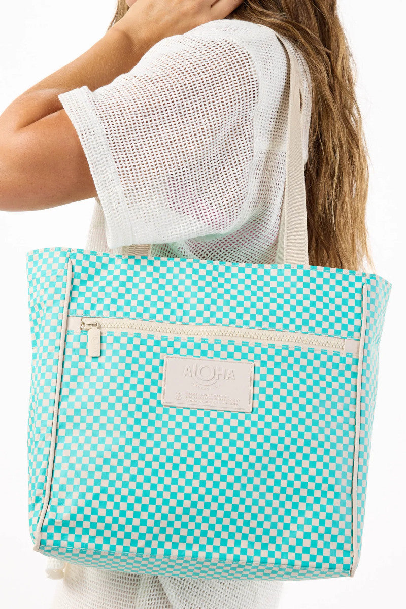 Tiny Check Go-To Tote