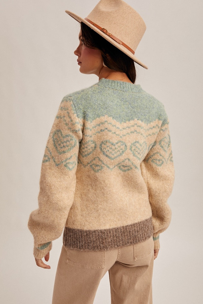 Heart Block Sweater