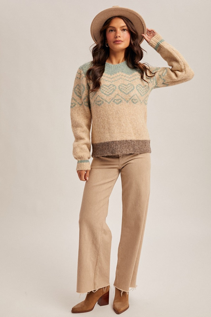 Heart Block Sweater