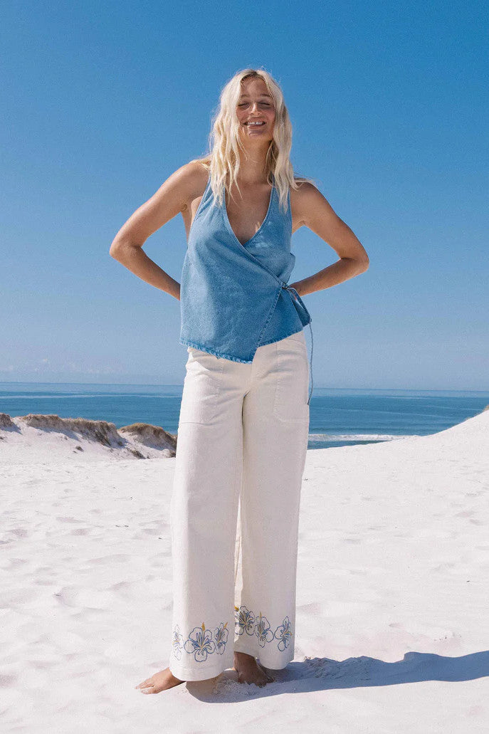 Hibiscus Wave Pants