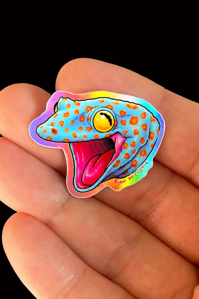 Tokay Gecko Holo Sticker
