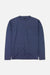 Front view of a navy long sleeve t-shirt with a chest pocket