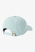 Light blue corduroy cap on a white background
