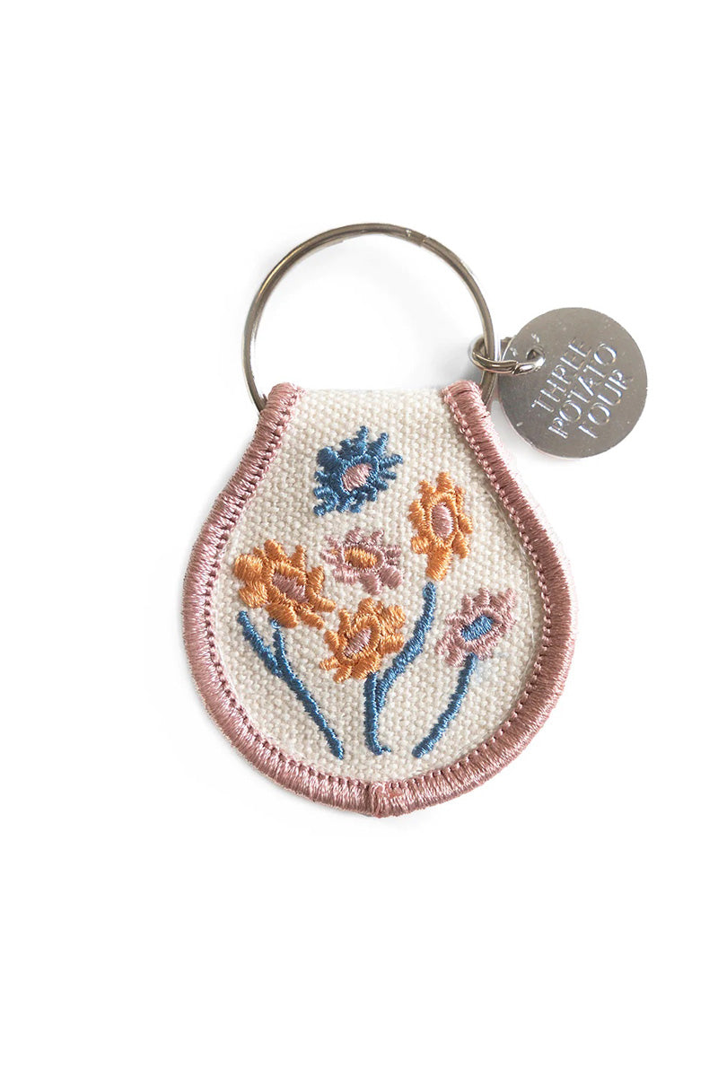 Embroidered Patch Keychain