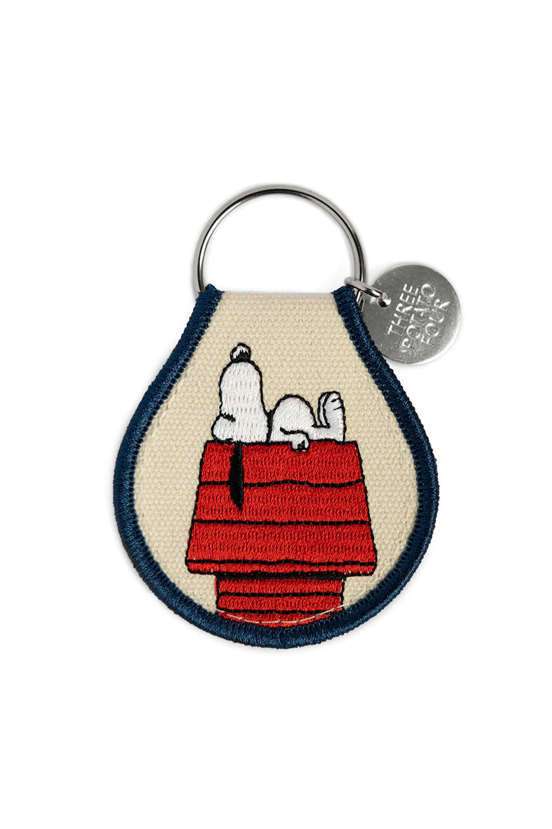 Snoopy Doghouse Patch Keychain