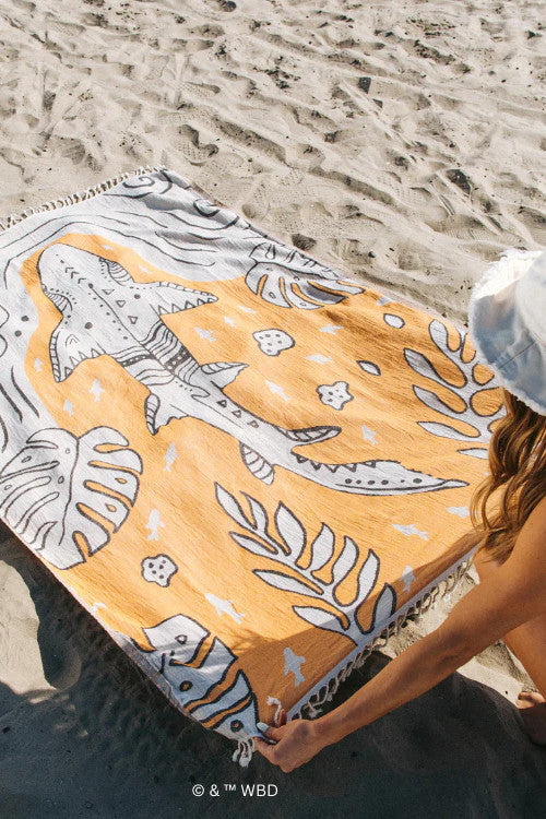 Sandcloud Monstera Shark Large Towel