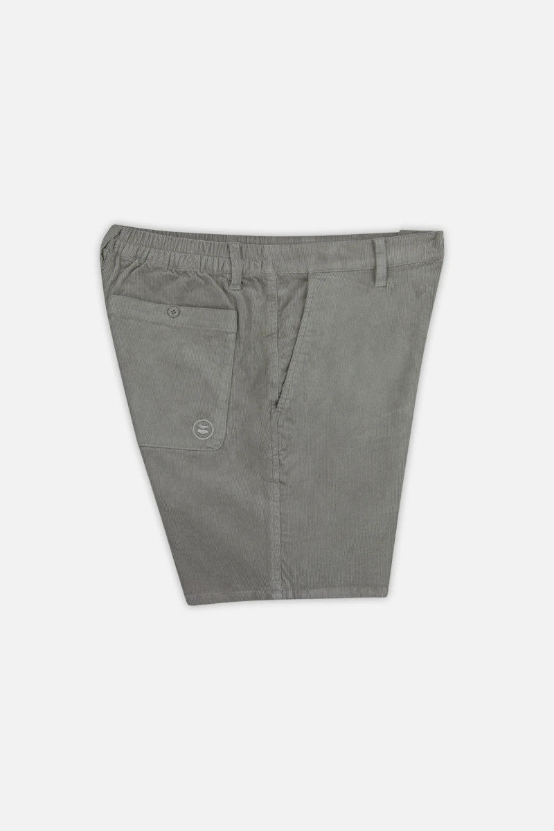 Gray shorts on a white background