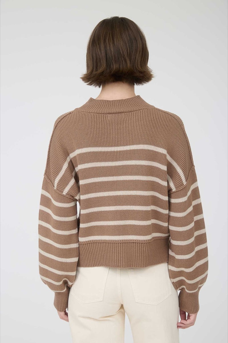 Mock Stripe Sweater