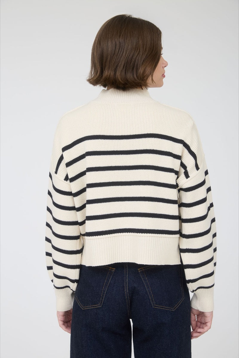 Mock Stripe Sweater