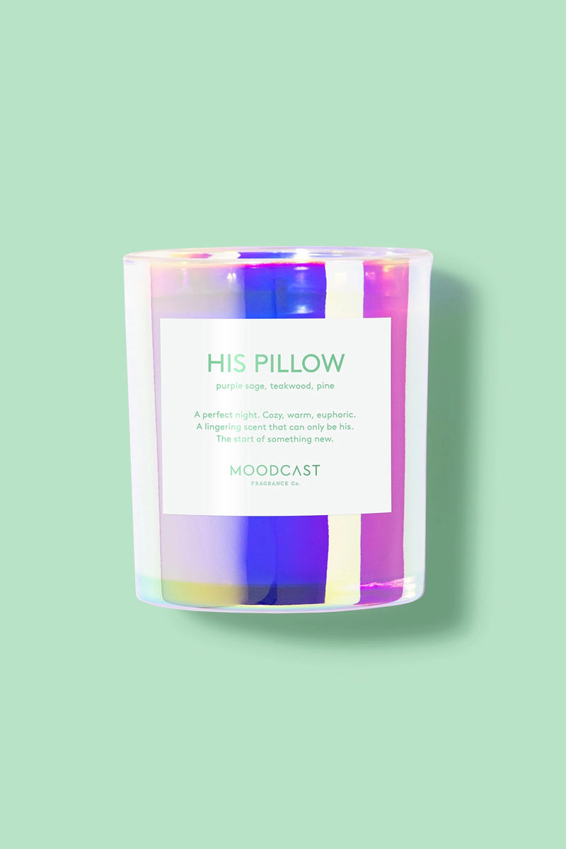 His Pillow Iridescent Candle