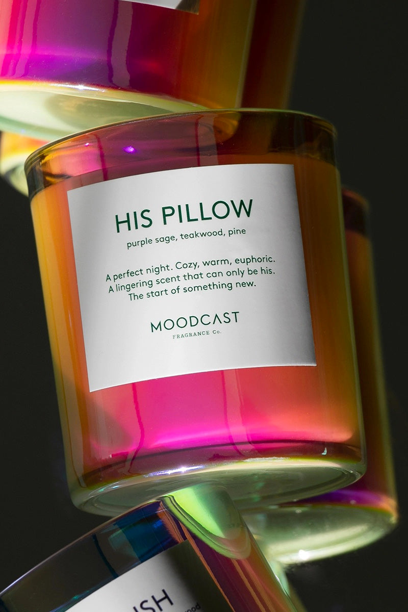 His Pillow Iridescent Candle