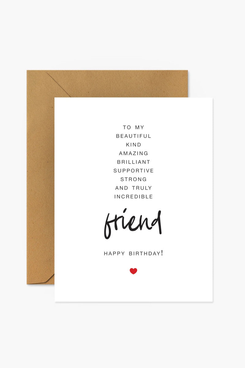 To My Friend Card