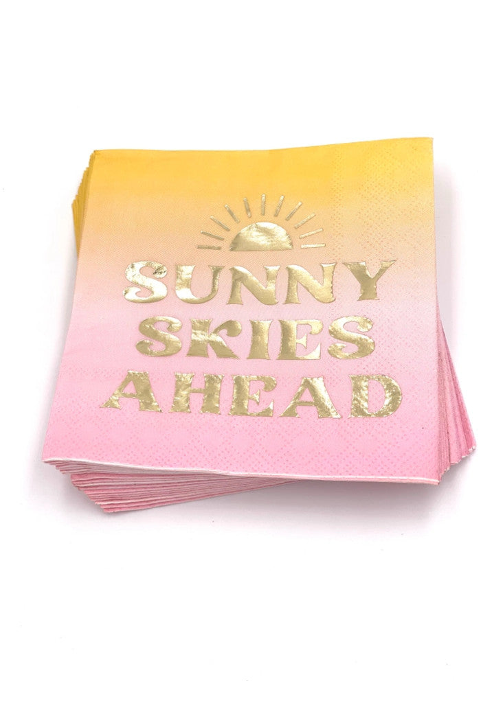 Soiree Foil Cocktail Napkins