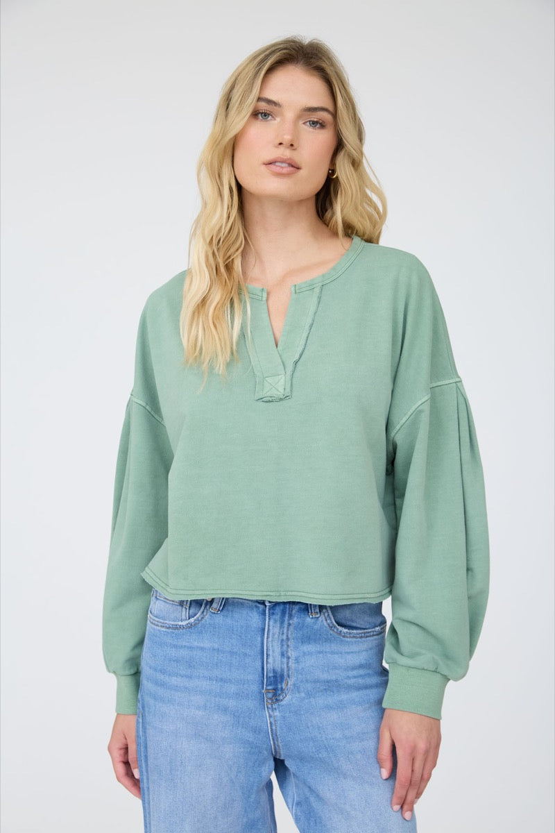 Notch Crop Top