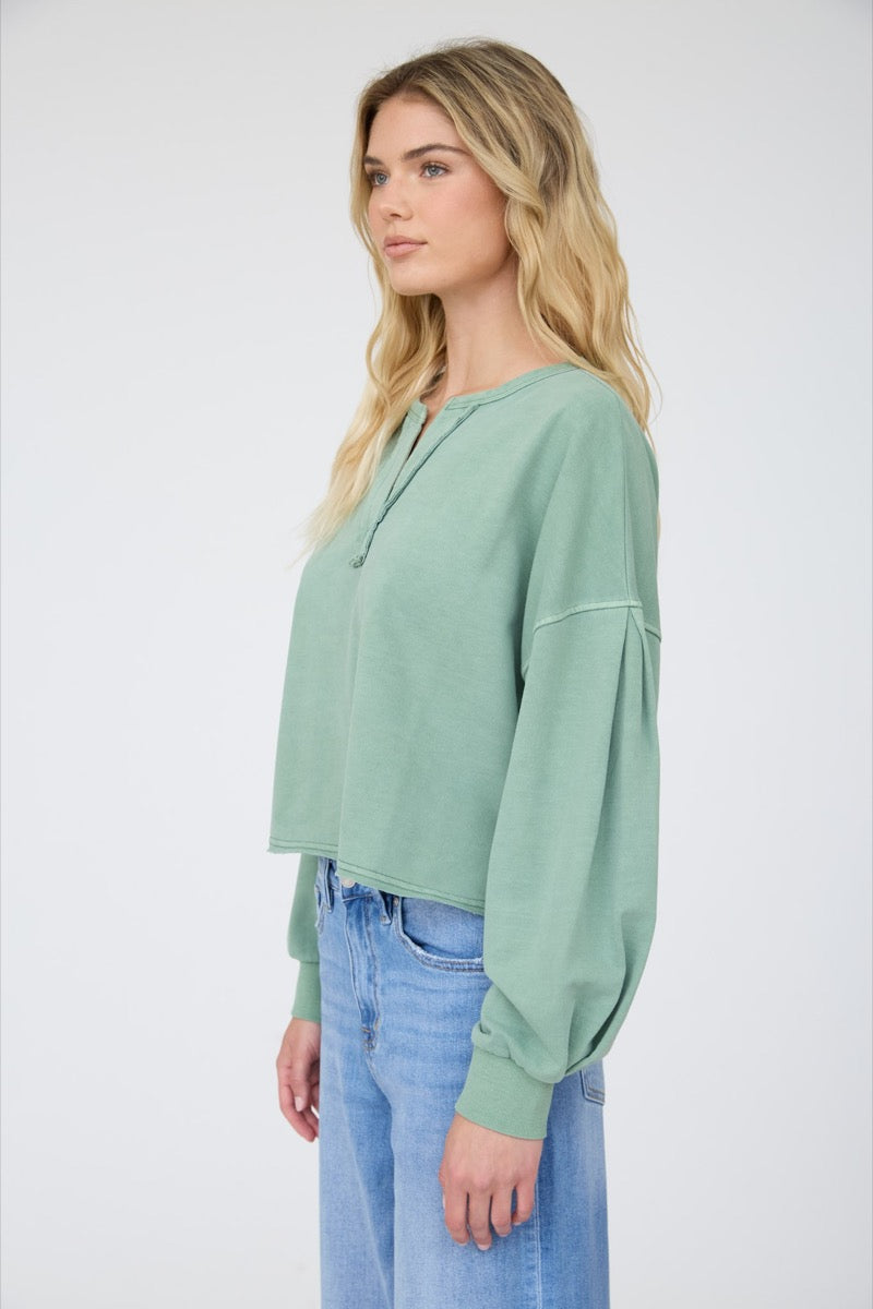Notch Crop Top