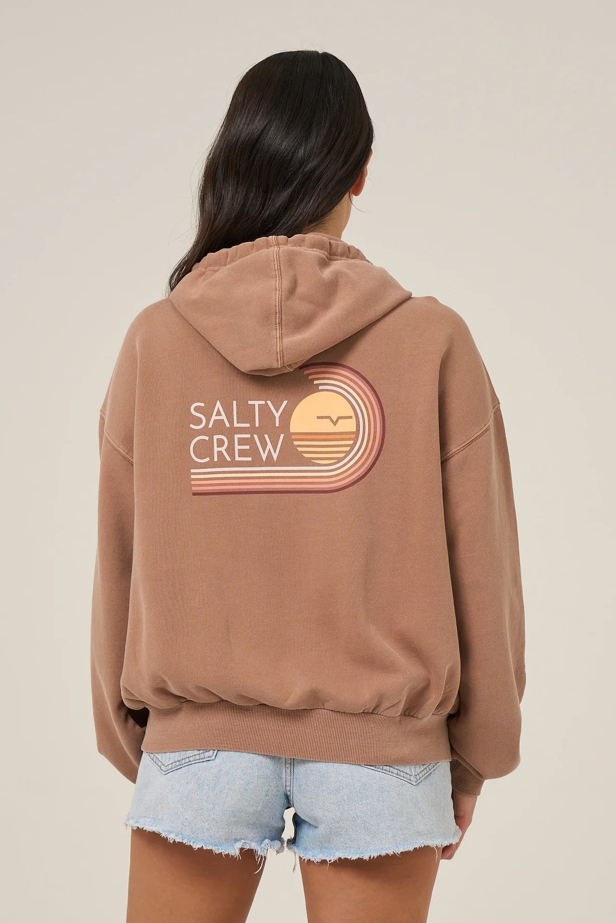Ombre Wave Zip Hoodie