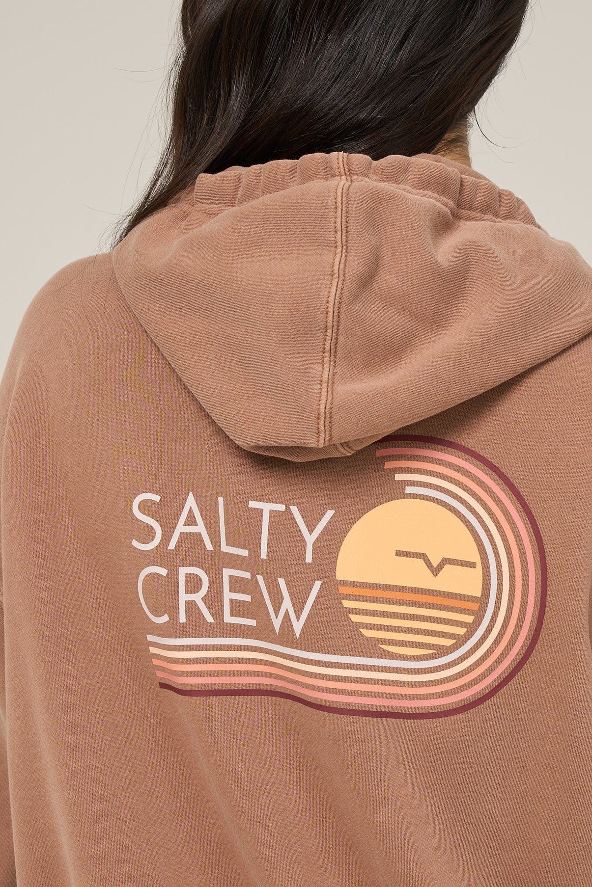 Ombre Wave Zip Hoodie