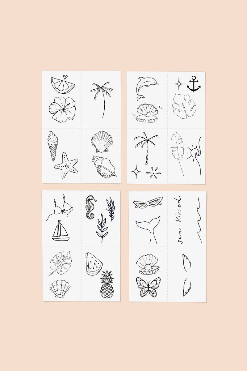 Paradise Temporary Tattoos