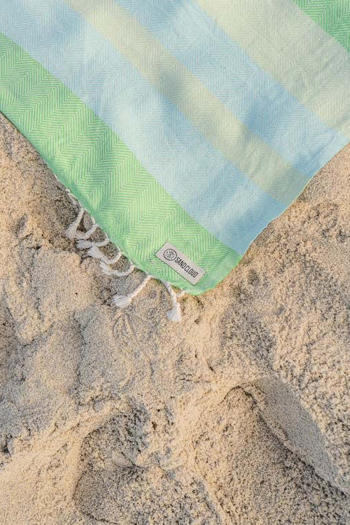 Sandcloud Peppermint Herringbone Towel
