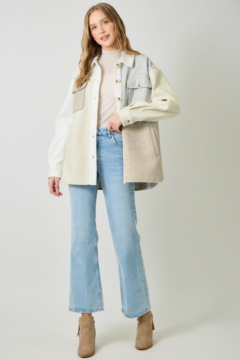 Pieced Together Shacket