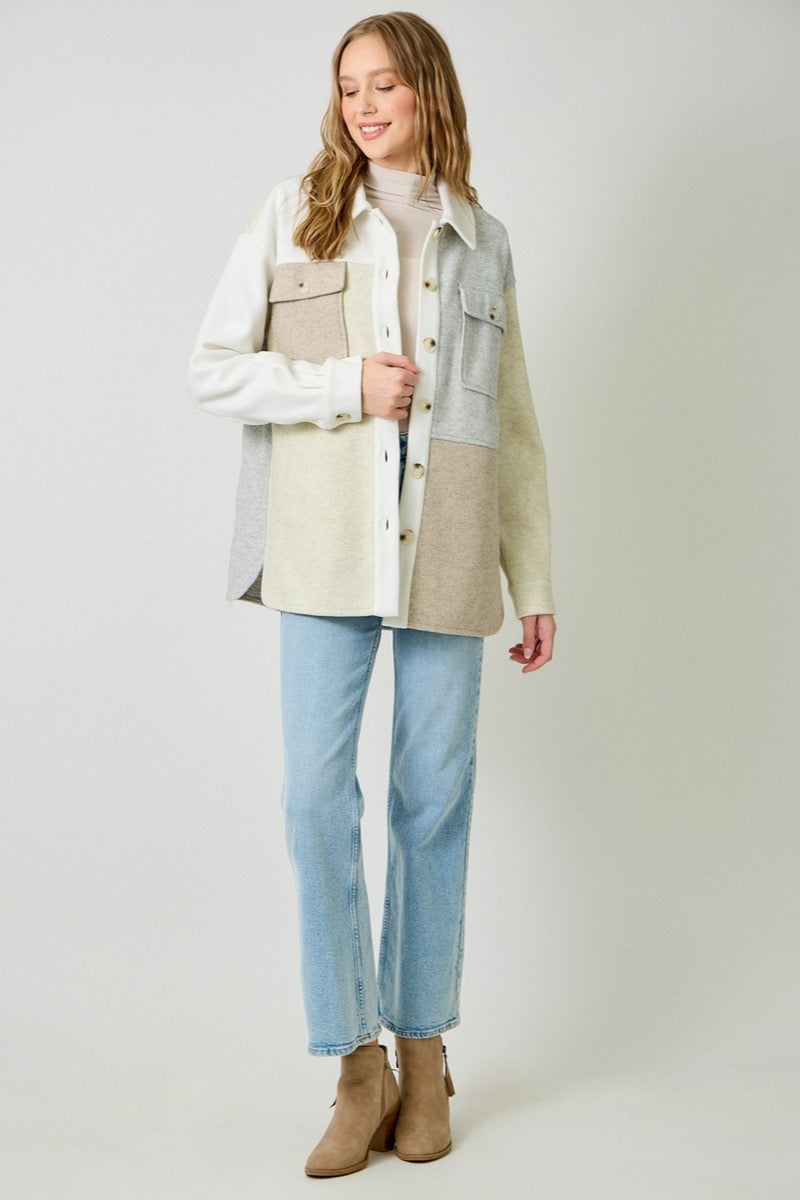 Pieced Together Shacket
