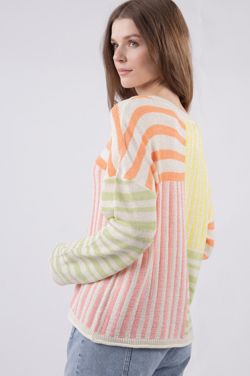 Playful Stripes Sweater