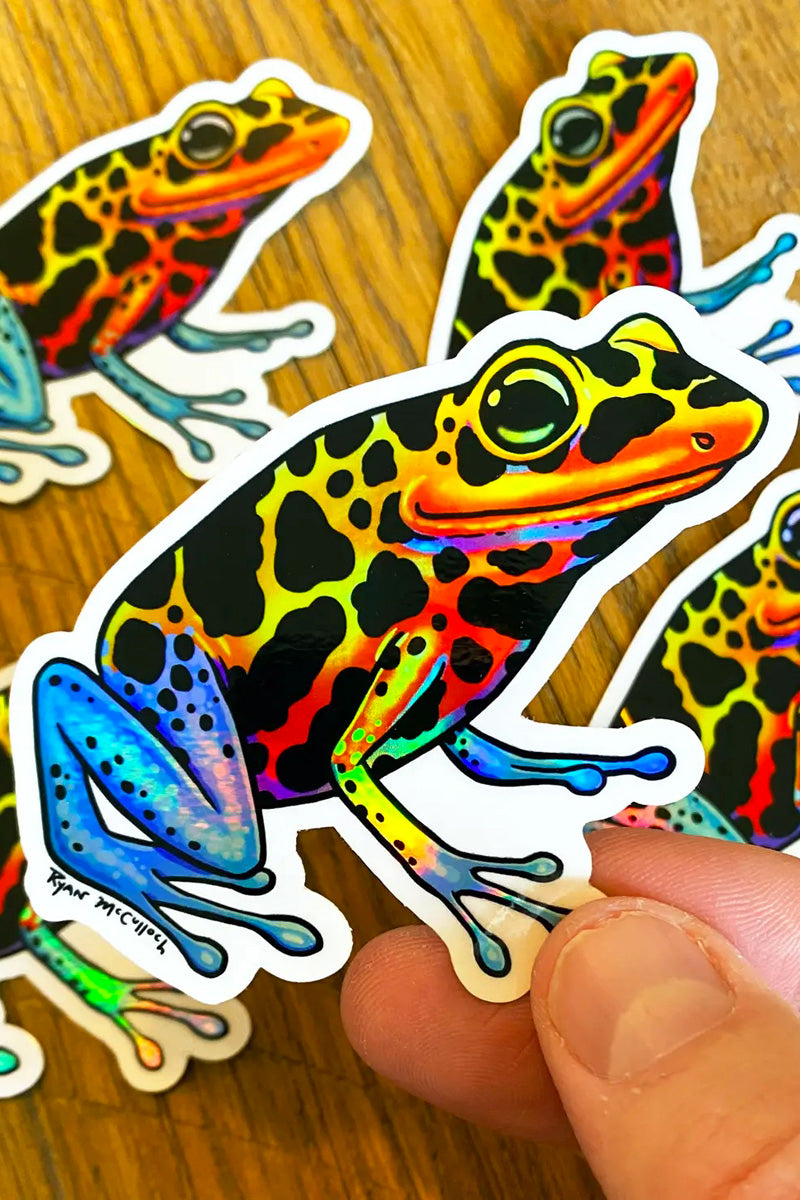 Poison Dart Frog Holo Sticker