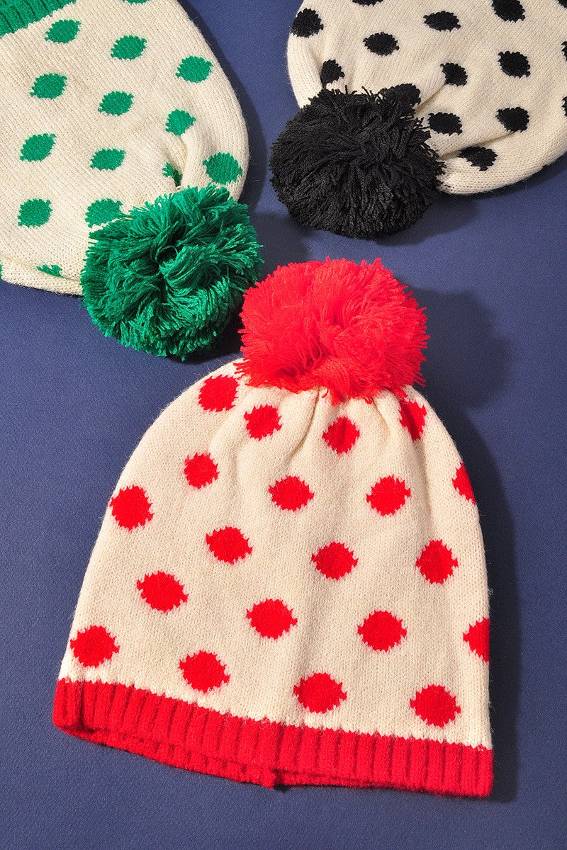 Polka Dot Beanie