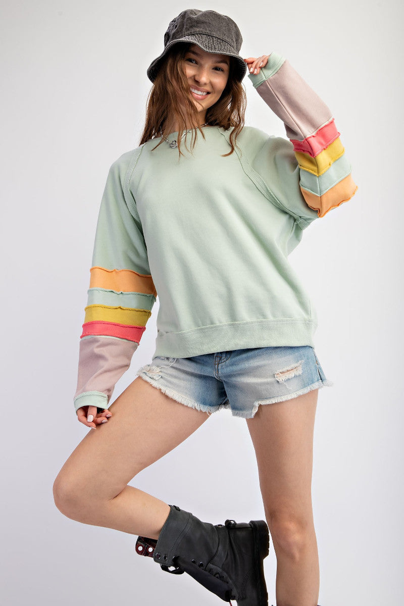 Rainbow Stripe Sweatshirt