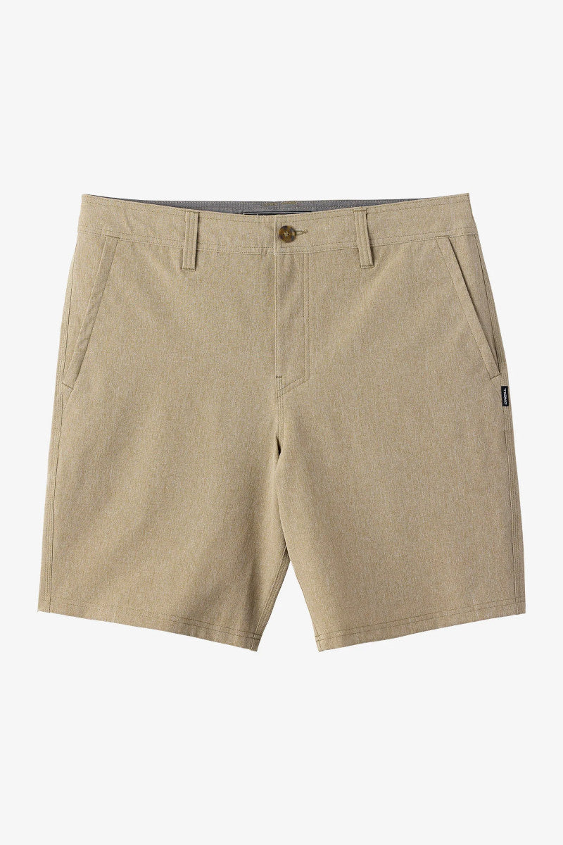 Beige shorts on a white background