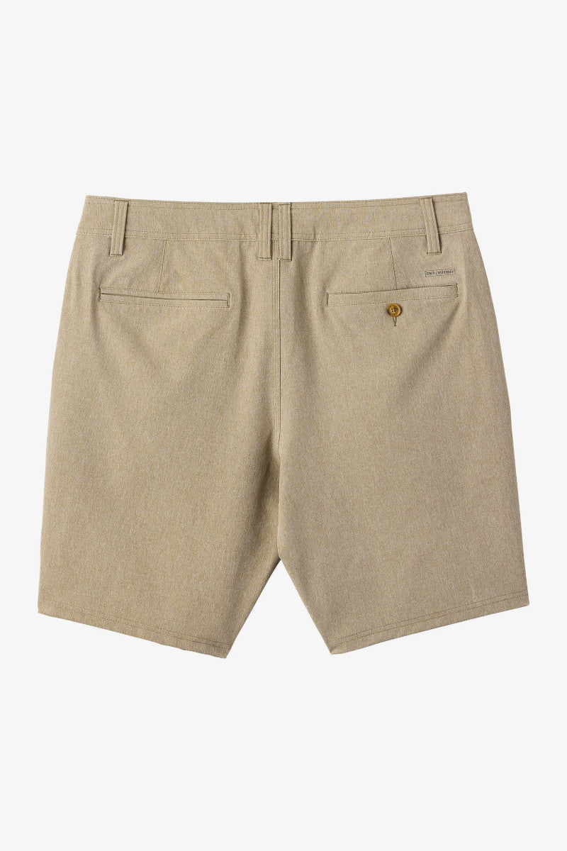 Beige shorts on a white background