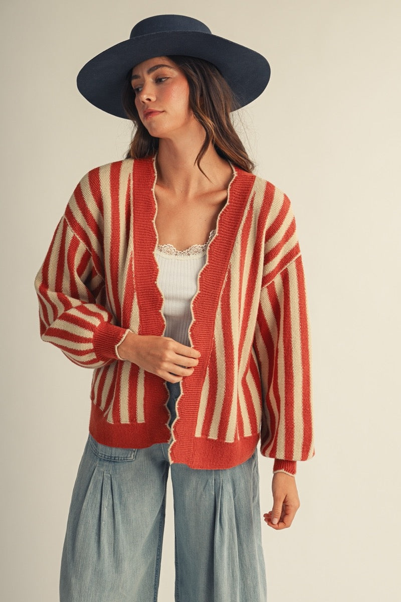 Riviera Scallop Cardigan