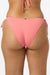 Pink bikini bottom on a white background