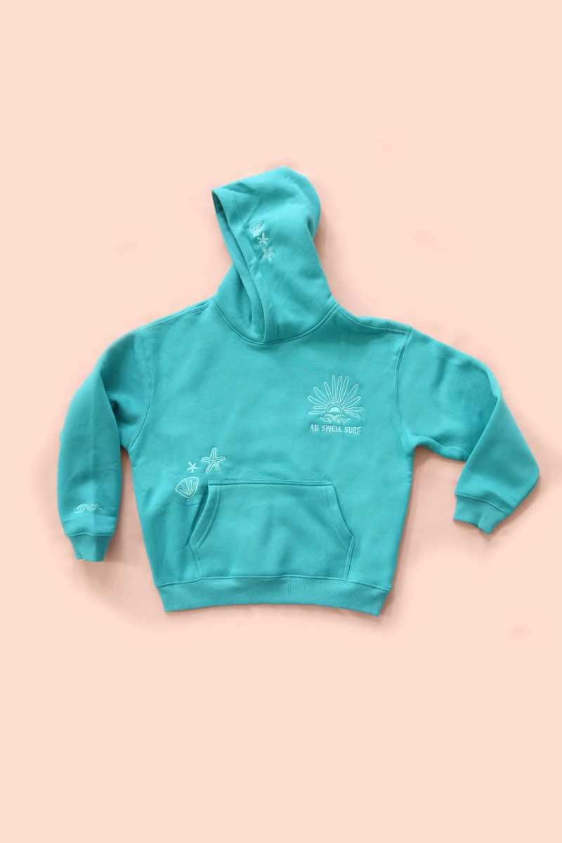 Seaglass Surf Embroidered Hoodie