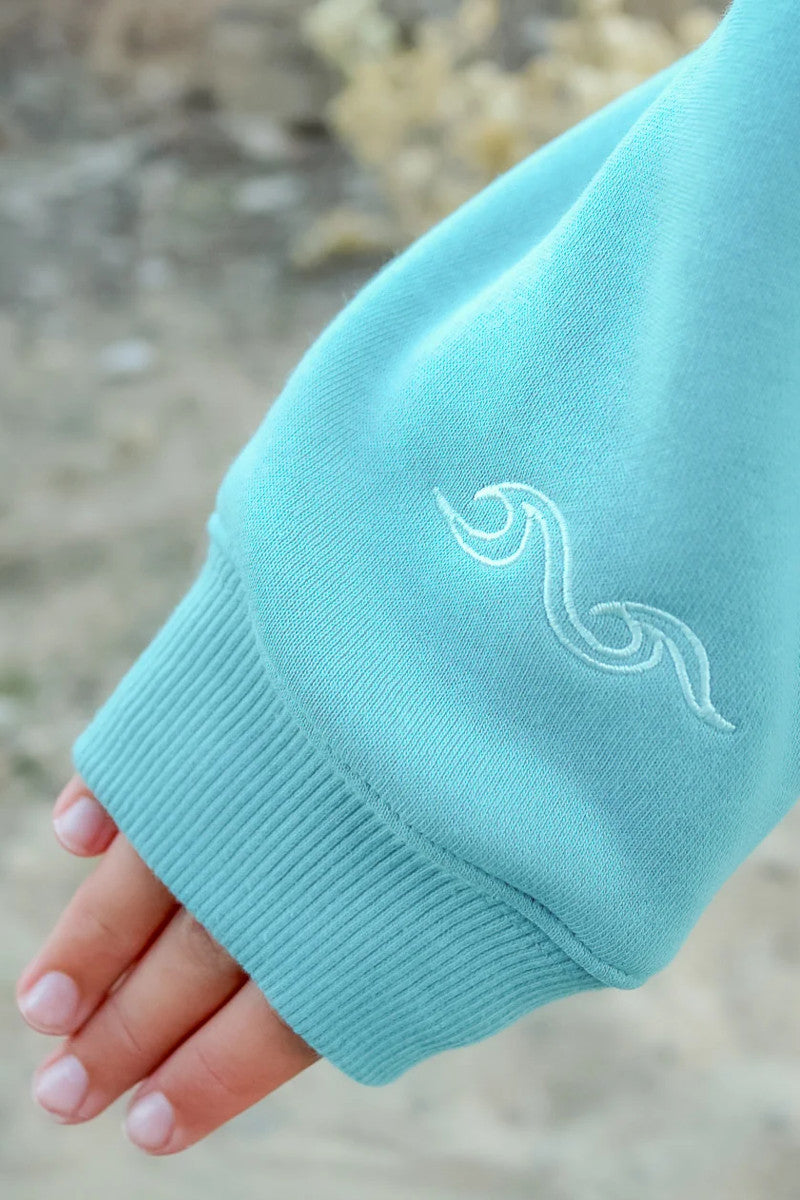 Seaglass Surf Embroidered Hoodie