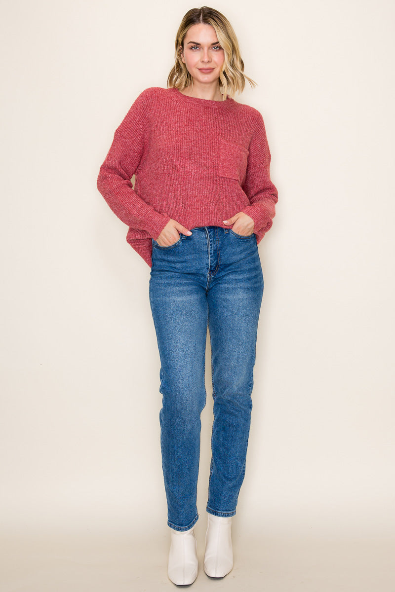 Simple Pocket Sweater