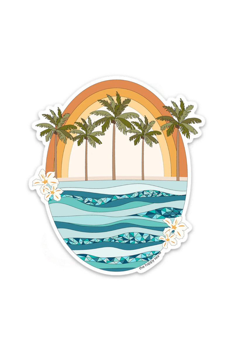 Retro Rainbow Sticker
