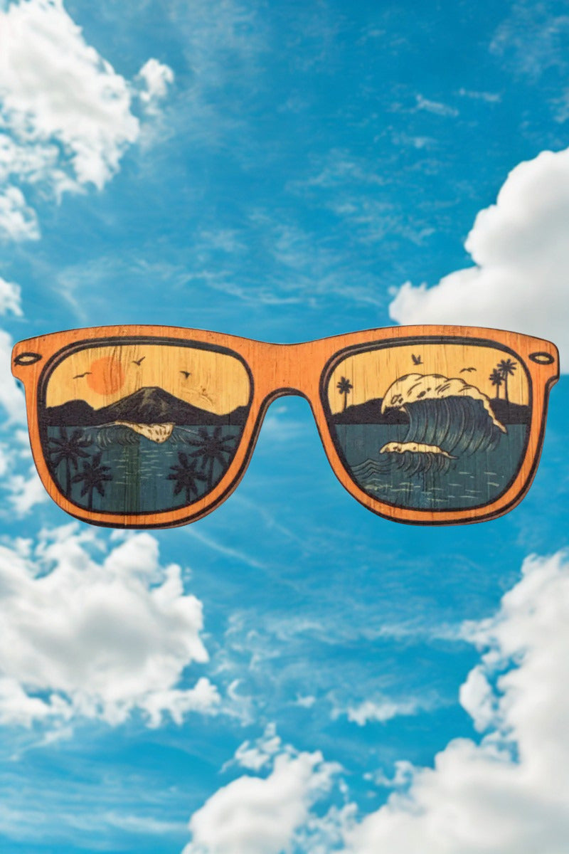 Sunglass Surf Bamboo Sticker