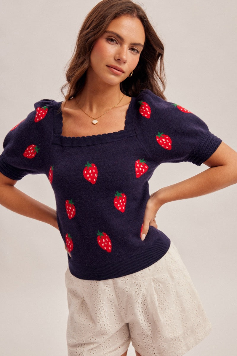Strawberry Girl Sweater