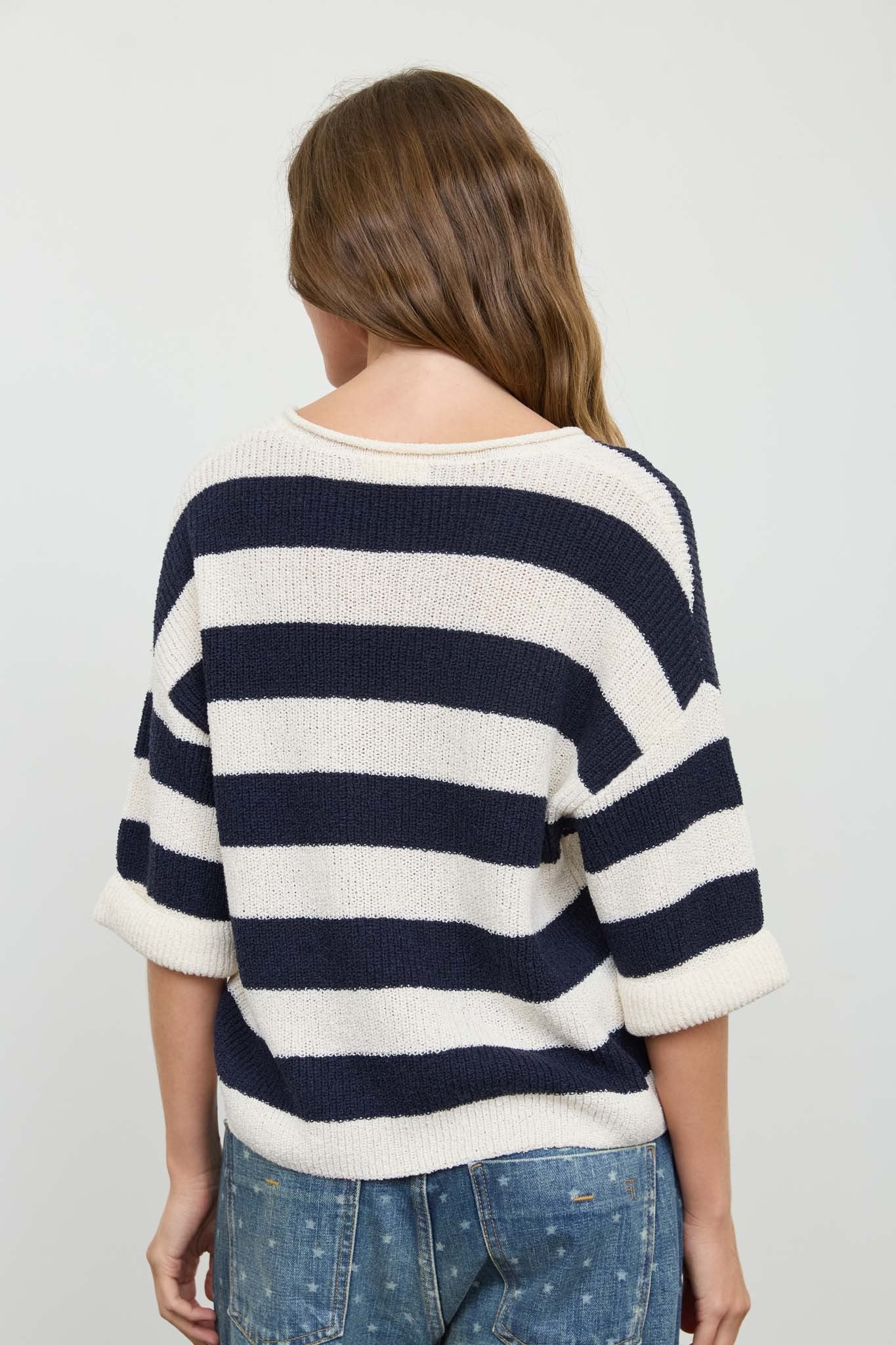 Stripe Split Sweater