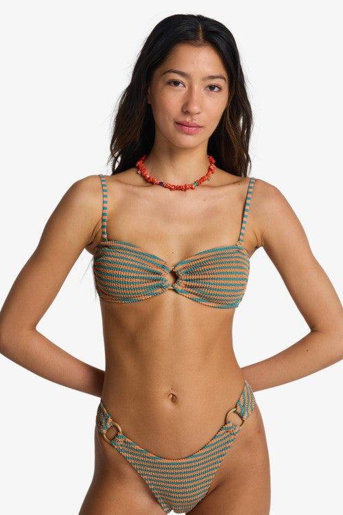 Summer Hi Stripe Bandeau Top