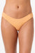 Orange bikini bottom on a white background