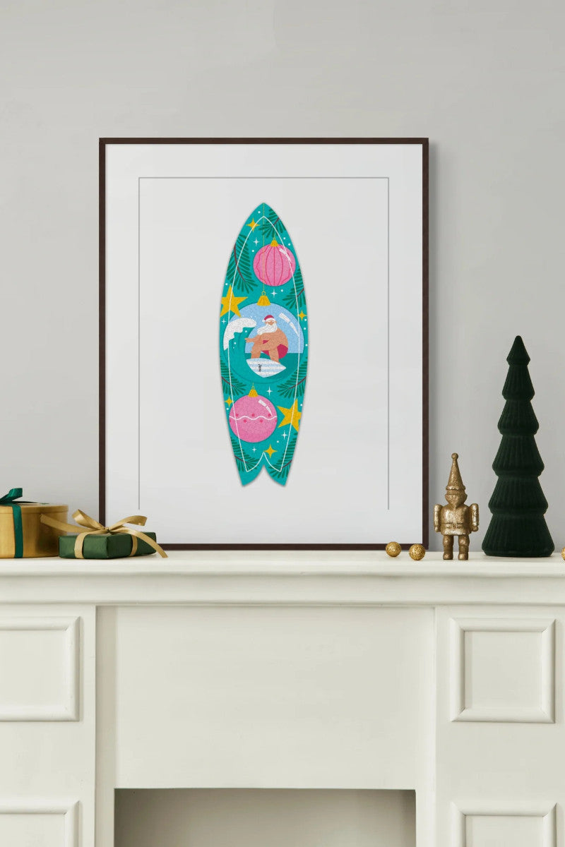 Surfing Santa Jigsaw Puzzle