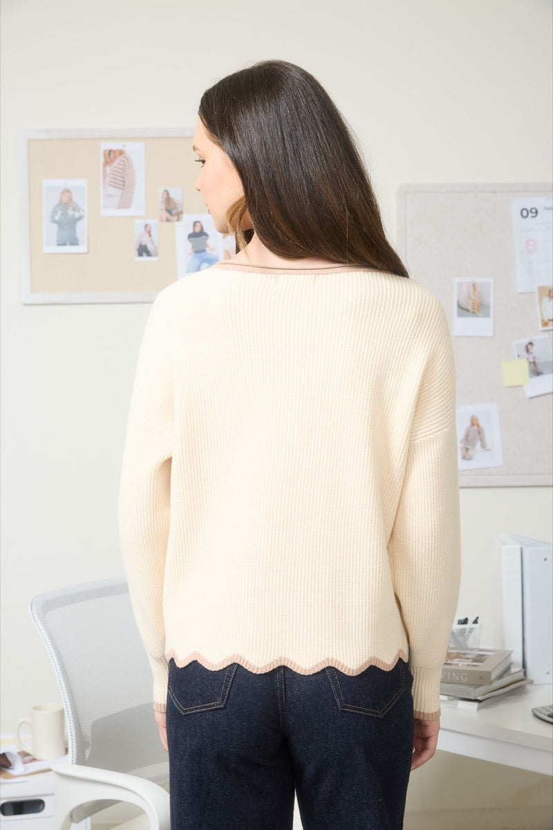 Sweet Scallop Sweater