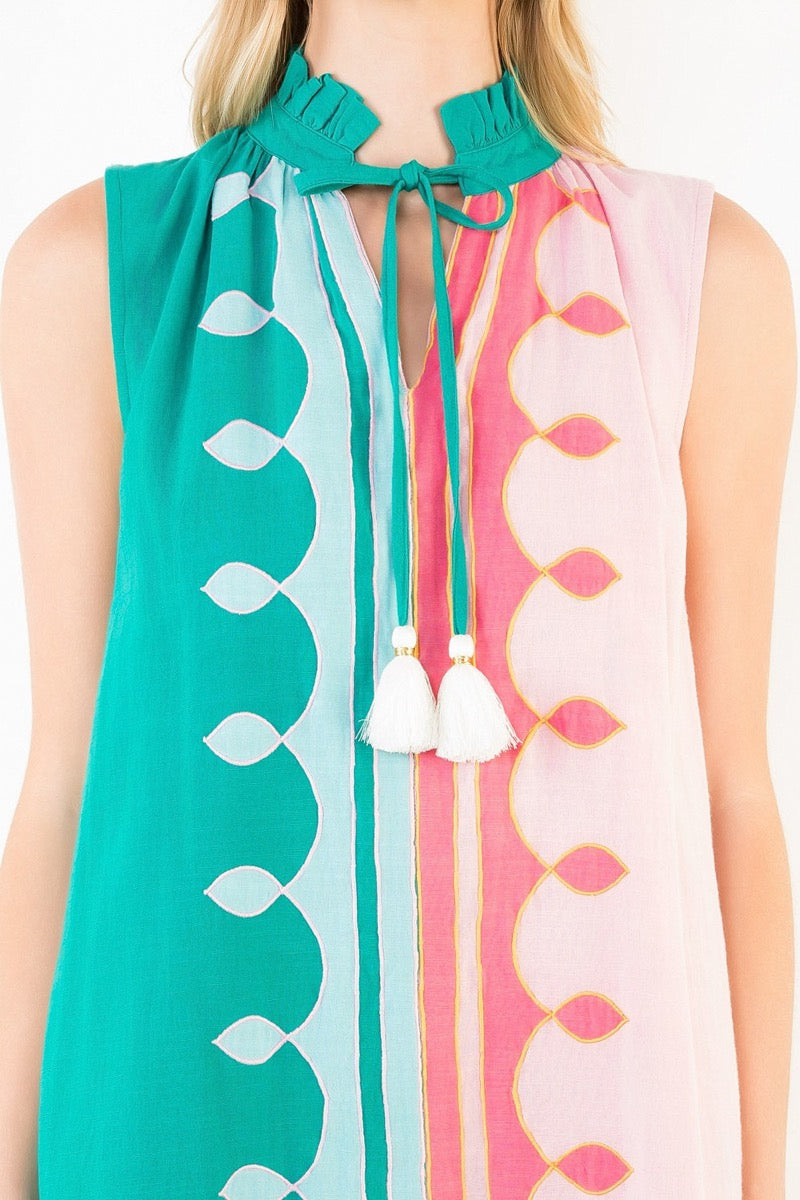 Tassel Colorblock Dress