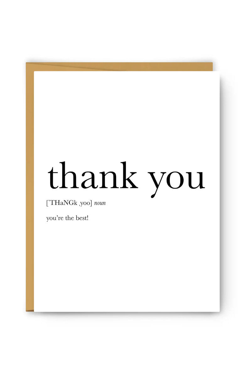 Thank You The Best Card