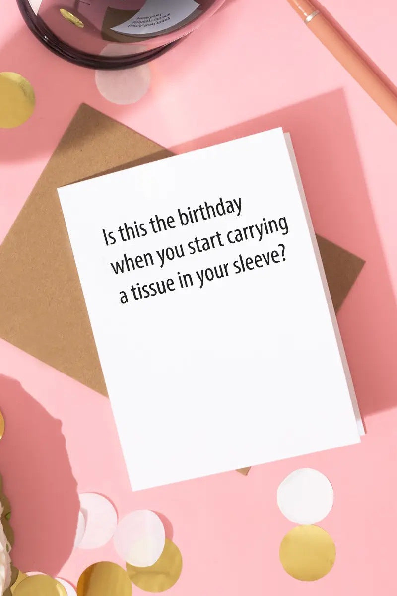 Tissue Birthday Card