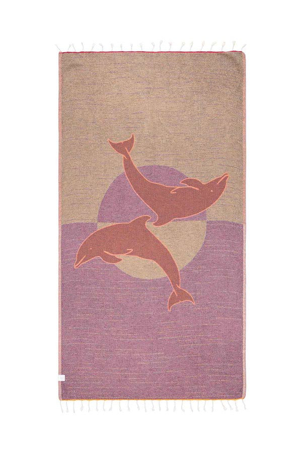 Sandcloud Sunset Dolphins Towel