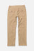 Back view of beige pants on a white background