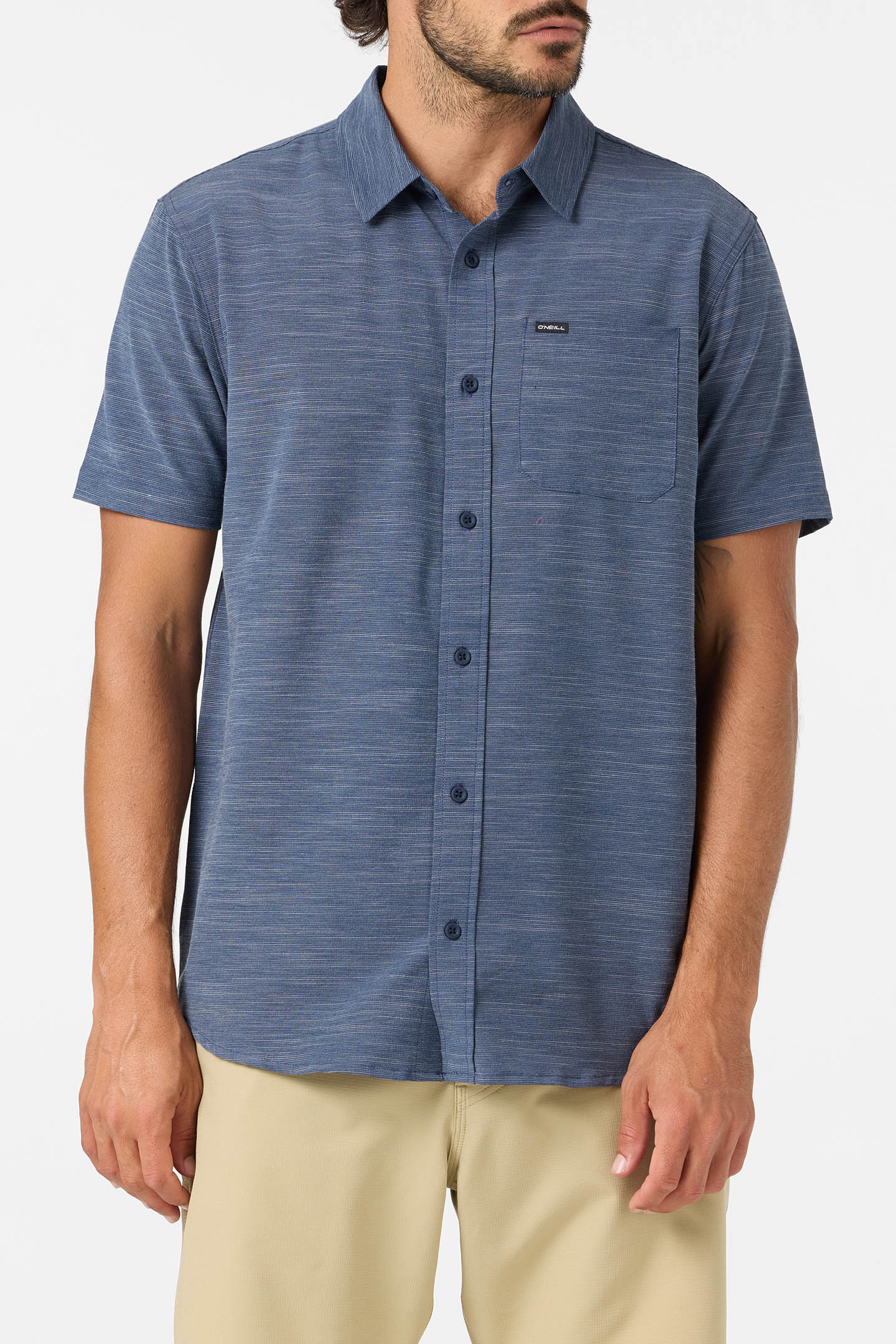 UPF Slub Solid S/S Woven